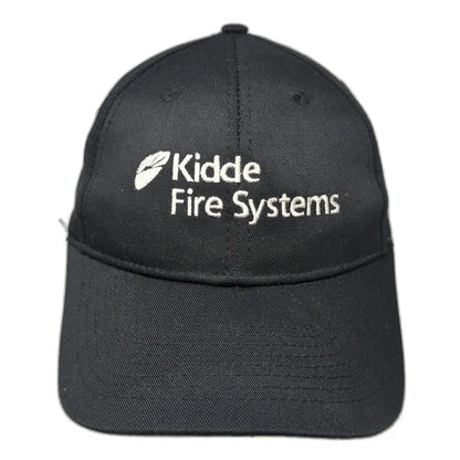 Nissin Baseball Cap Black One Size Kidde Fire Systems Strapback Adjustable Hat