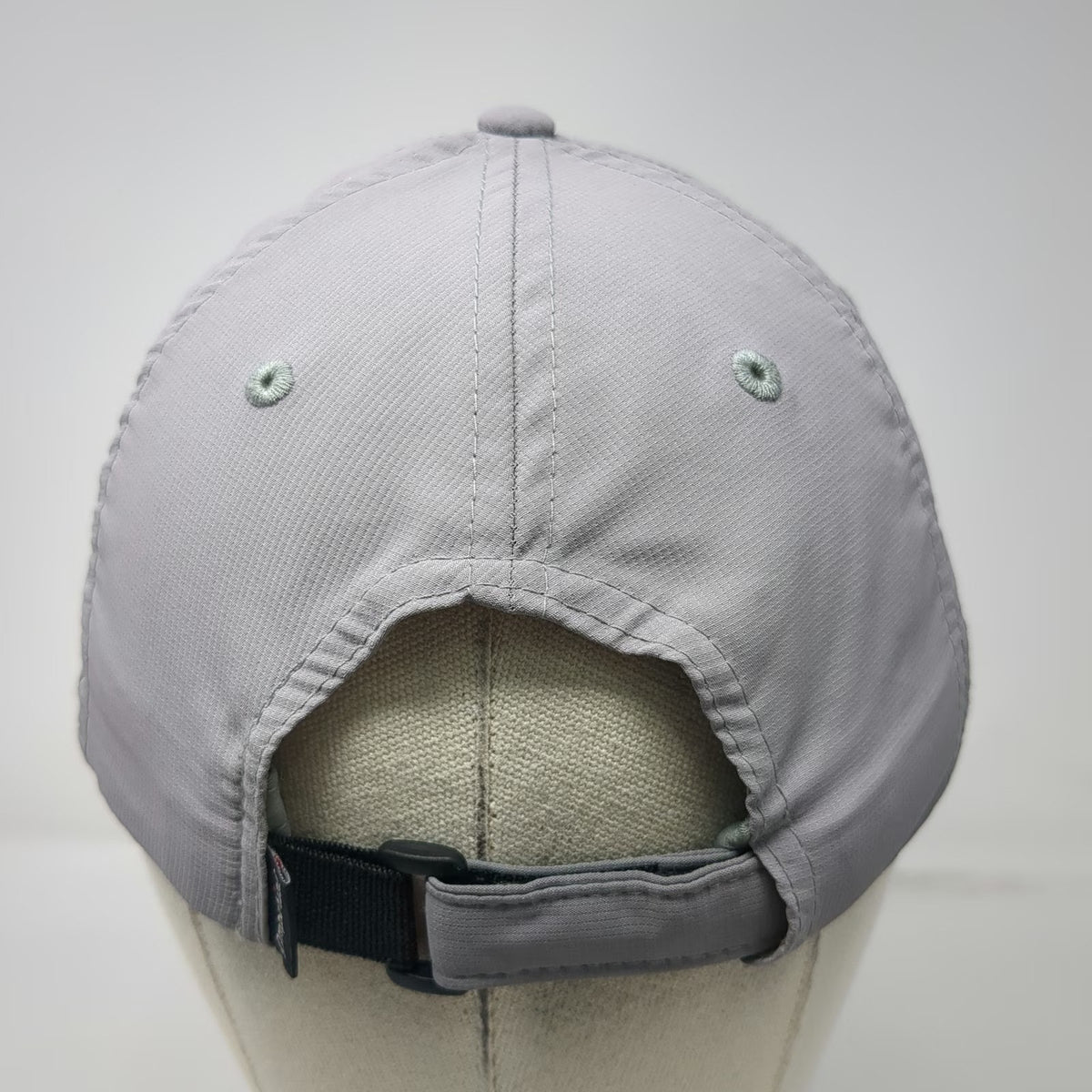 Imperial Baseball Cap Gray One Size Slideback Polyester MZ Monogram Crown Hat