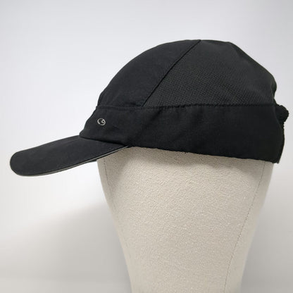 Champion Baseball Cap Black One Size Strapback Mesh Reflective Polyester Hat