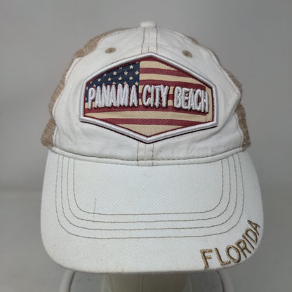 Panama City Beach Florida Snapback Trucker Hat Multicolor One Size Mesh Back