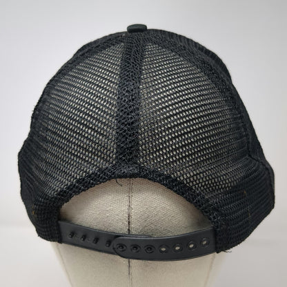 Monroe Formula GP Racing Black Trucker Hat Snapback Mesh Back Graphic Vintage