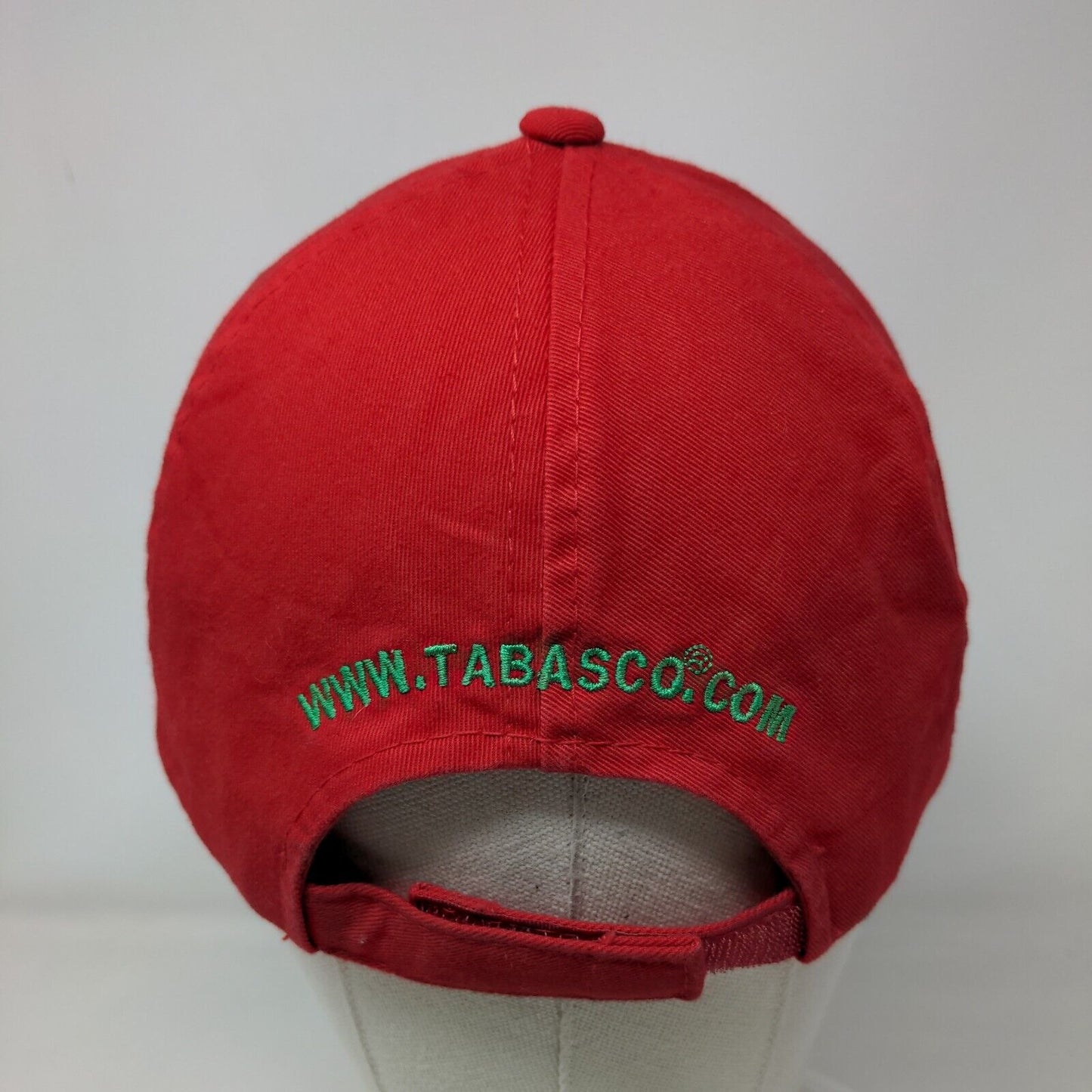 Tabasco Strapback Hat Red OSFM Adjustable Embroidered Vent Holes