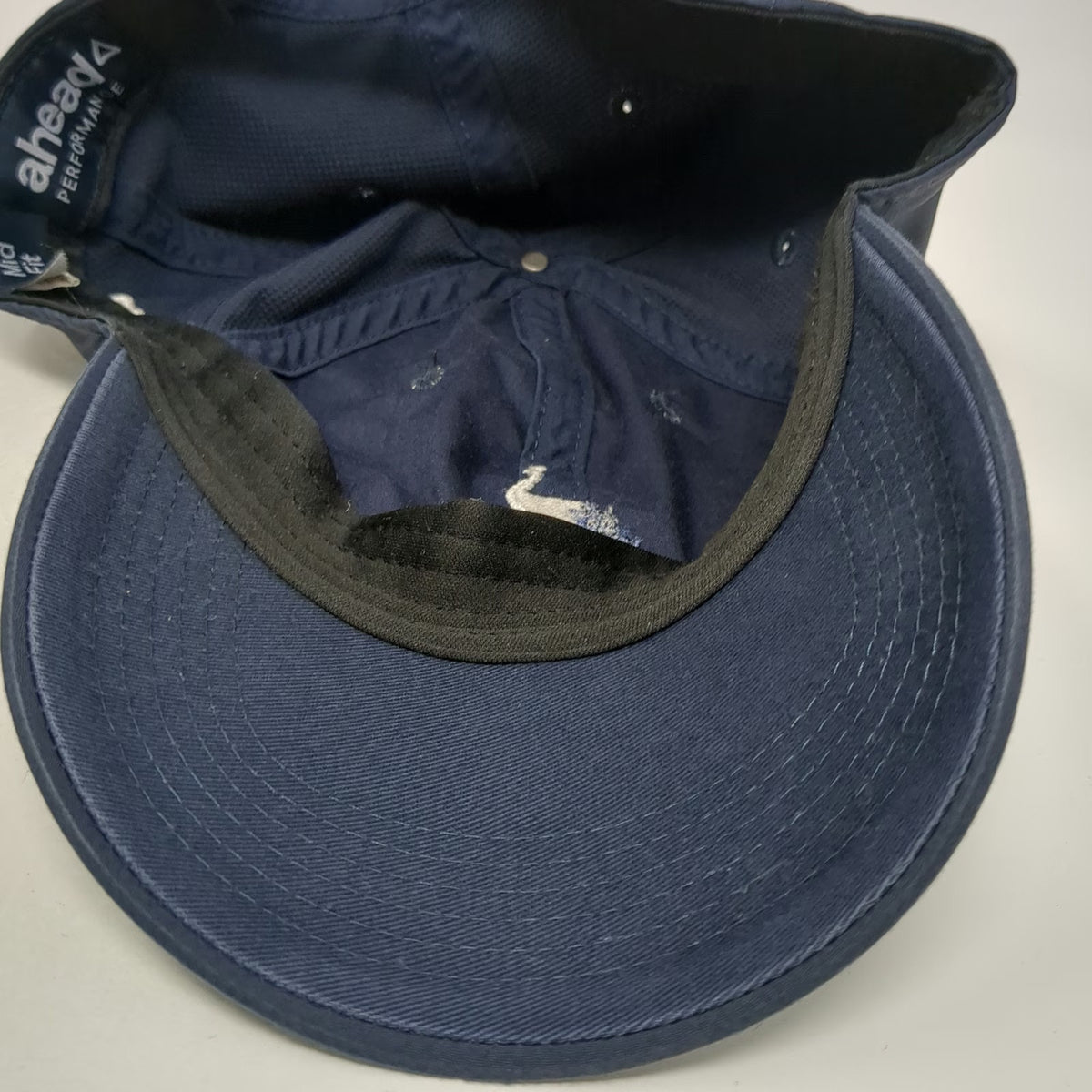 ahead Baseball Cap Blue One Size Peacock Staff Performance Adjustable Strap Hat