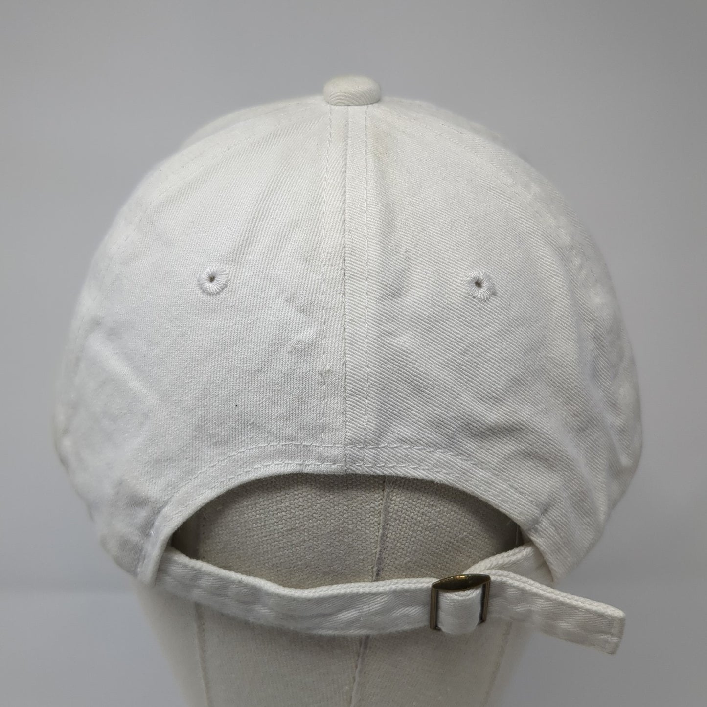 Unbranded Slideback Hat White Solid One Size Adjustable Blank Outdoor
