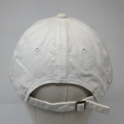 Unbranded Slideback Hat White Solid One Size Adjustable Blank Outdoor