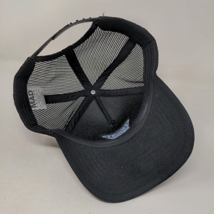 Butterfly Snapback Mesh Back Trucker Hat Black One Size Mad Engine