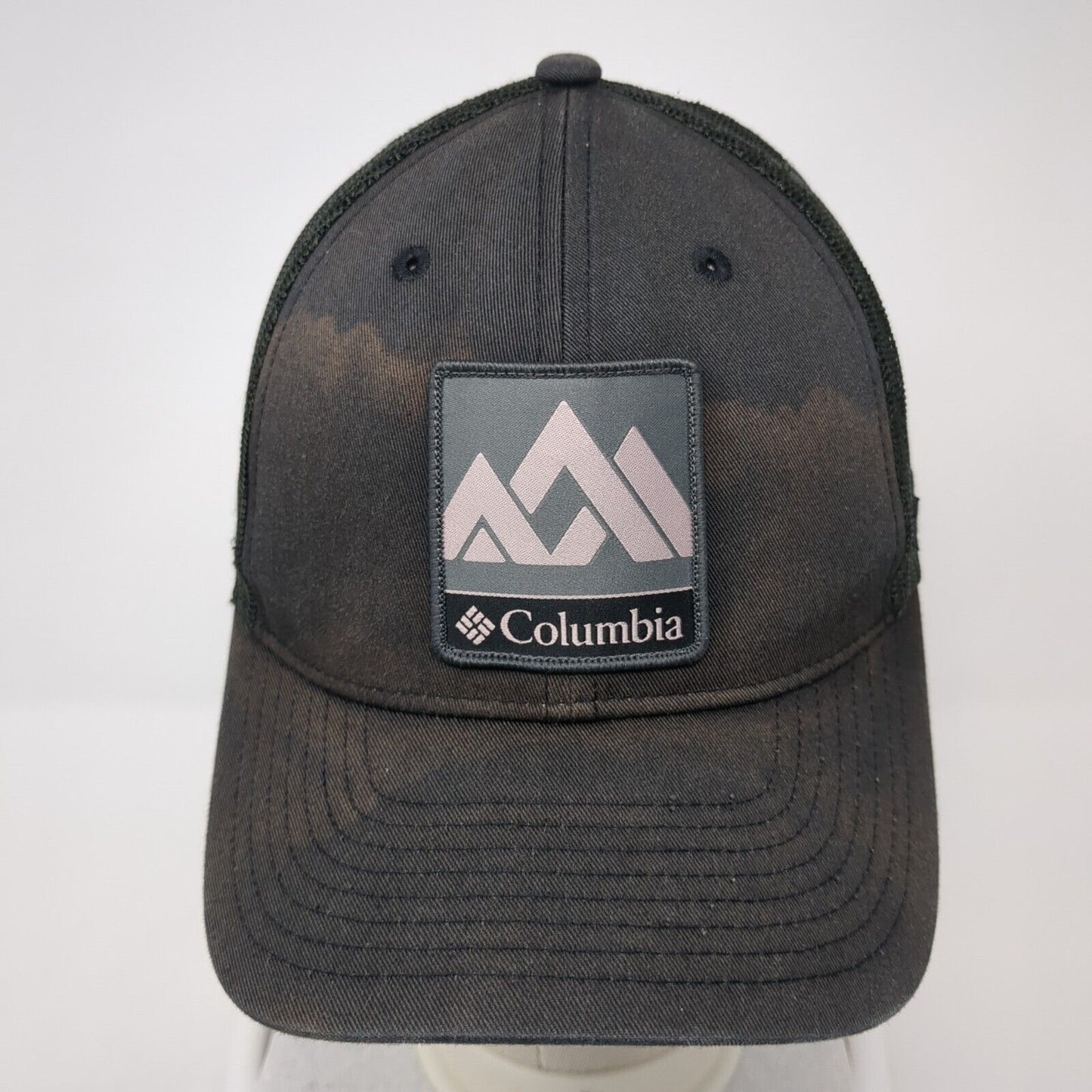 Columbia Patch Snapback Trucker Hat Black One Size Mesh Back 6 Panel