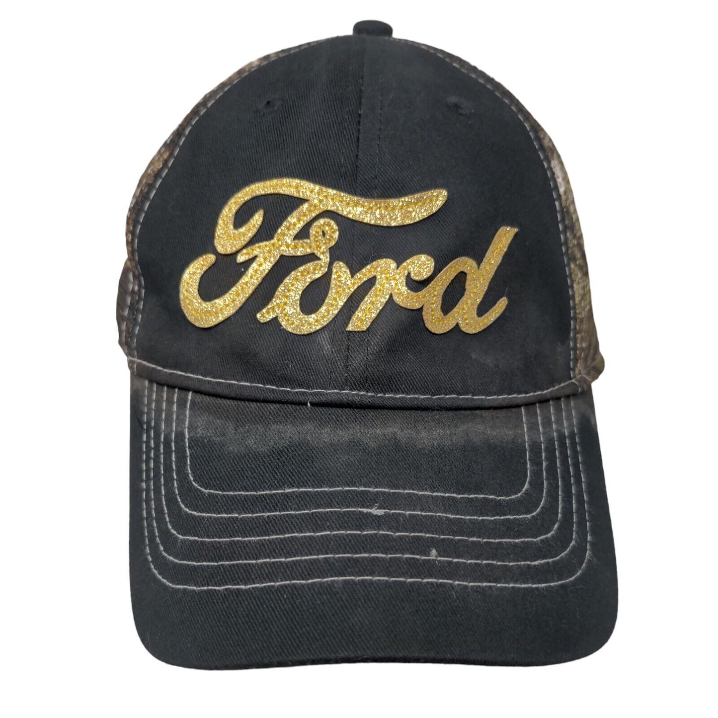 Ford Strapback Mesh Back Trucker Hat Multi OSFM Colorblock Infinity