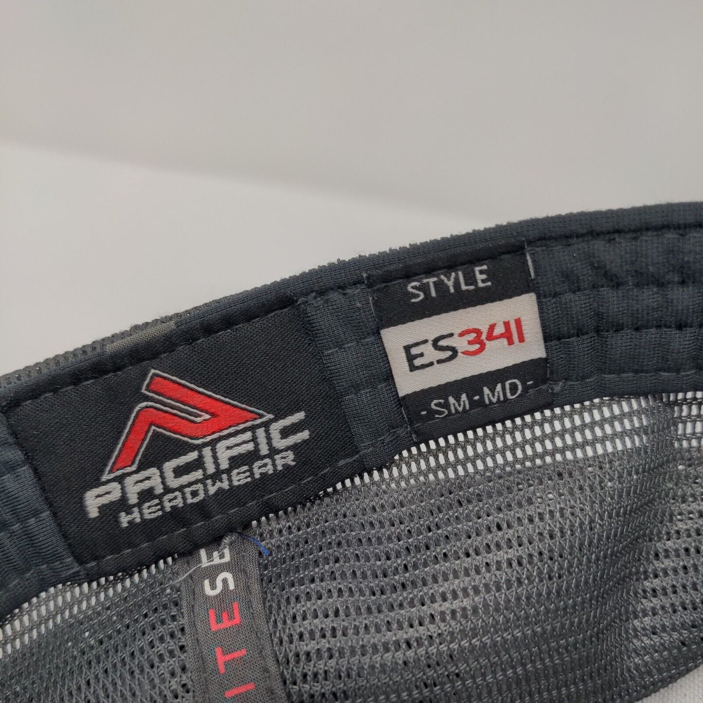 Ignite Fitted Trucker Hat Black S/M Mesh Back Breathable Pacific Headwear