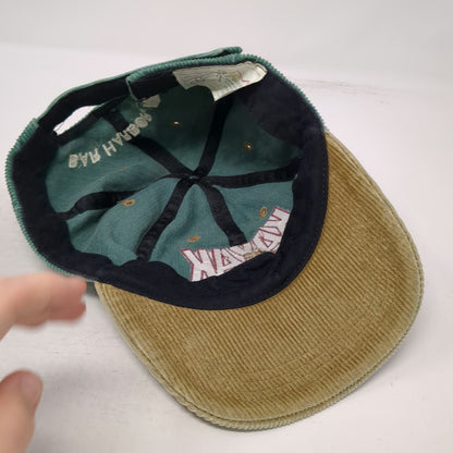SCI Baseball Cap Green One Size Kayak Acadia Bar Harbor Maine Corduroy Hat