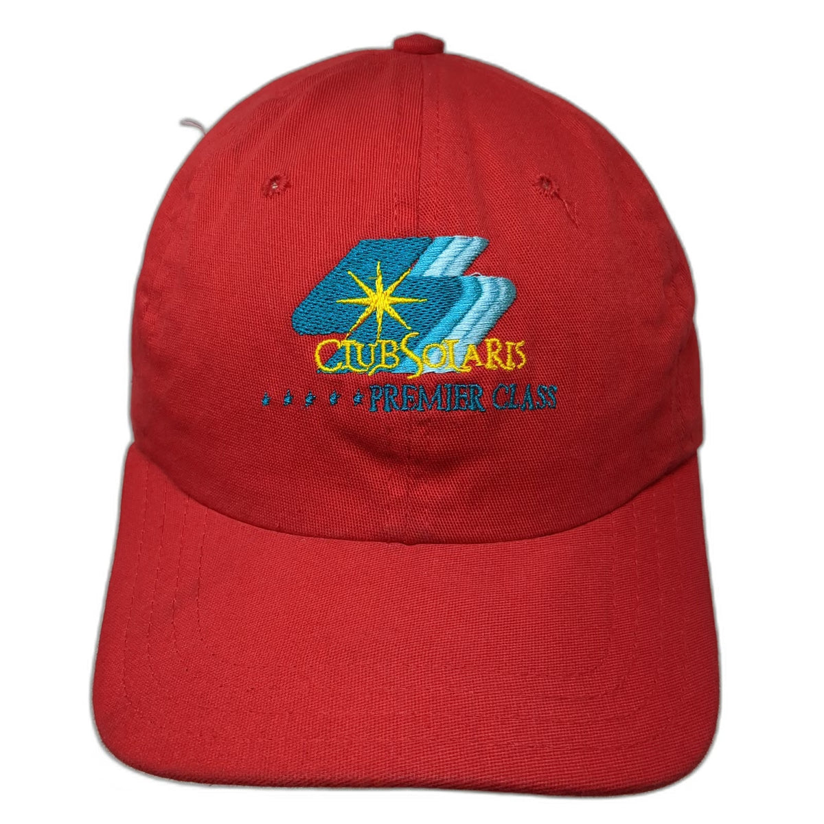 Club Solaris Premier Class Red Hat One Size Baseball Cap Strapback Logo