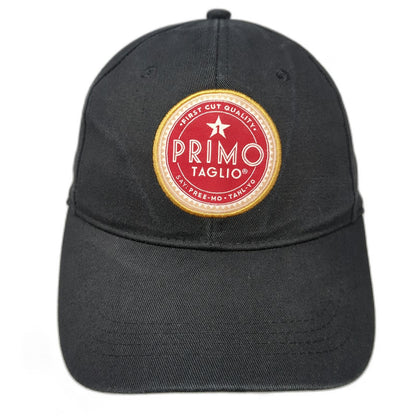 Primo Taglio Deli Black Baseball Cap One Size Cotton Patch Logo Slideback Hat