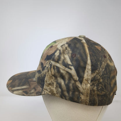Snapback Brown Green One Size Camo Solvay Fluorides American Flag Hunting Hat