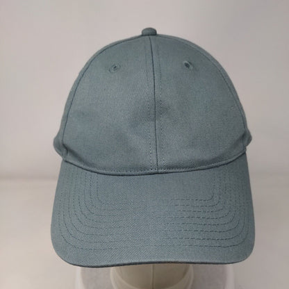 H&M Slideback Hat Greenish-Blue One Size Adjustable Solid 6 Panel Blank