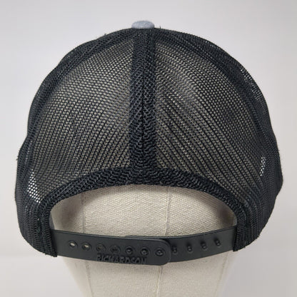 Richardson Snapback Mesh Back Trucker Hat Gray One Size Embroidered m|m