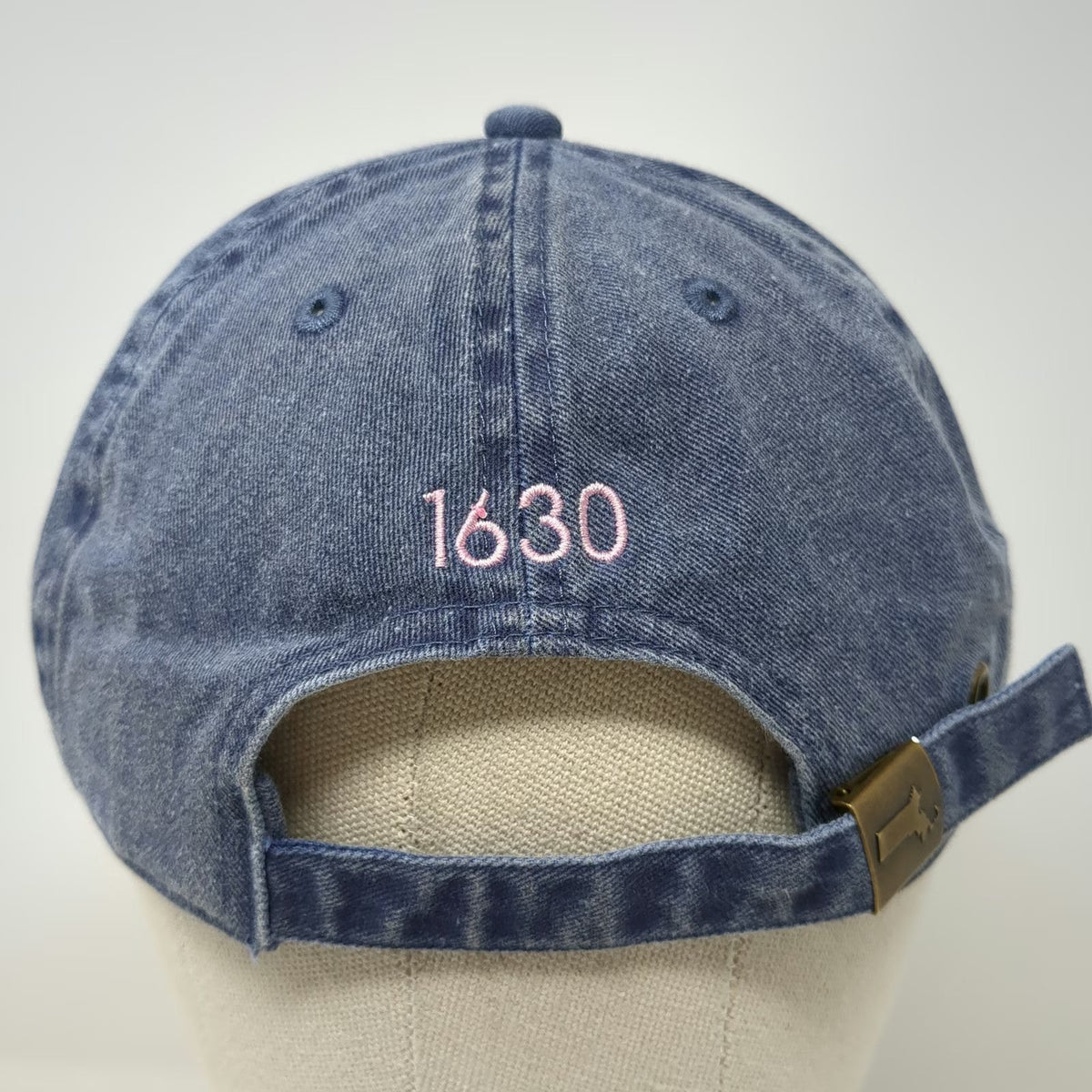 Bay State Apparel Baseball Cap Blue One Size Embroidered Boston Mass 1630 Hat
