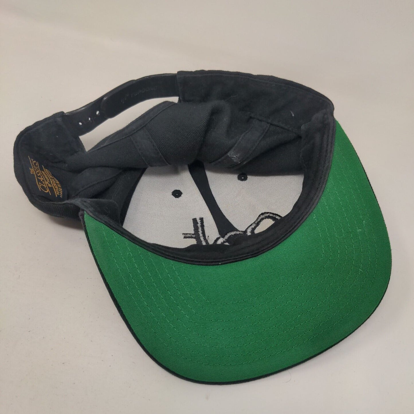 MT Logo Snapback Hat Black One Size Embroidered The Classics Yupoong
