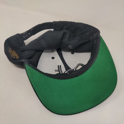 MT Logo Snapback Hat Black One Size Embroidered The Classics Yupoong