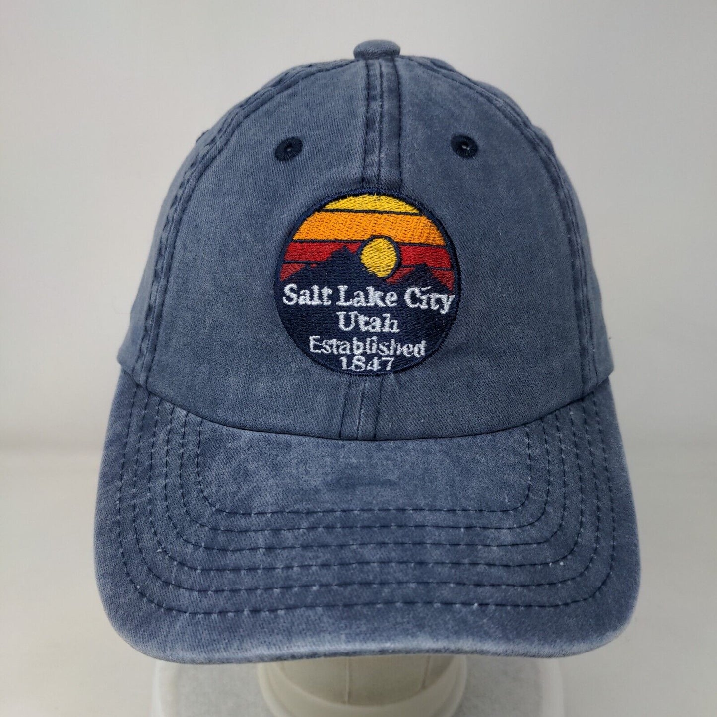 Salt Lake City Utah Established 1847 Slideback Hat Blue One Size by elidan