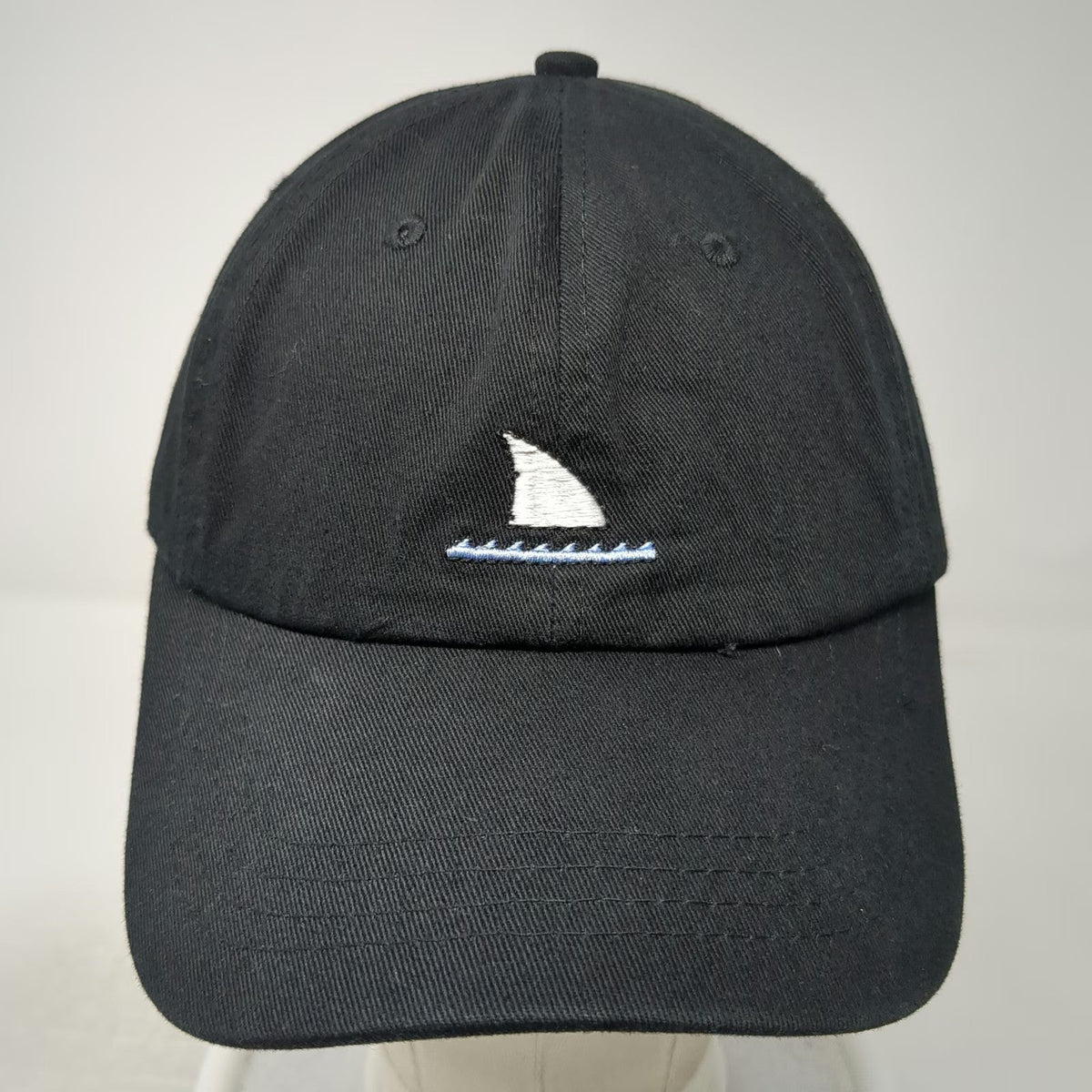 Sand Cloud Baseball Cap Black One Size Shark Fin Adjustable Slideback Hat