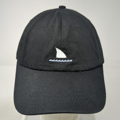 Sand Cloud Baseball Cap Black One Size Shark Fin Adjustable Slideback Hat
