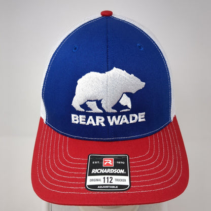 Bear Wade Snapback Mesh Back Trucker Hat Multi One Size Richardson