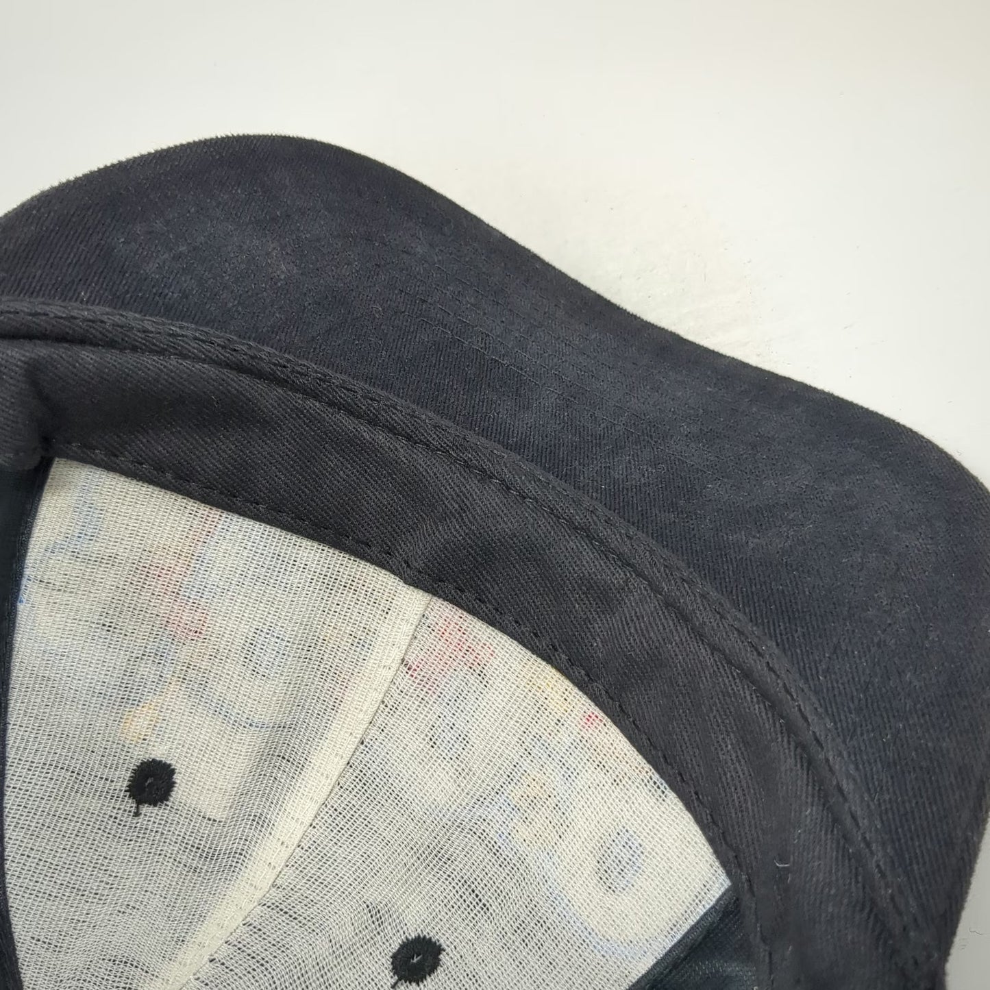 Walt Disney World Snapback Hat Black Vintage 1999 Mickey Mouse Pluto Goofy