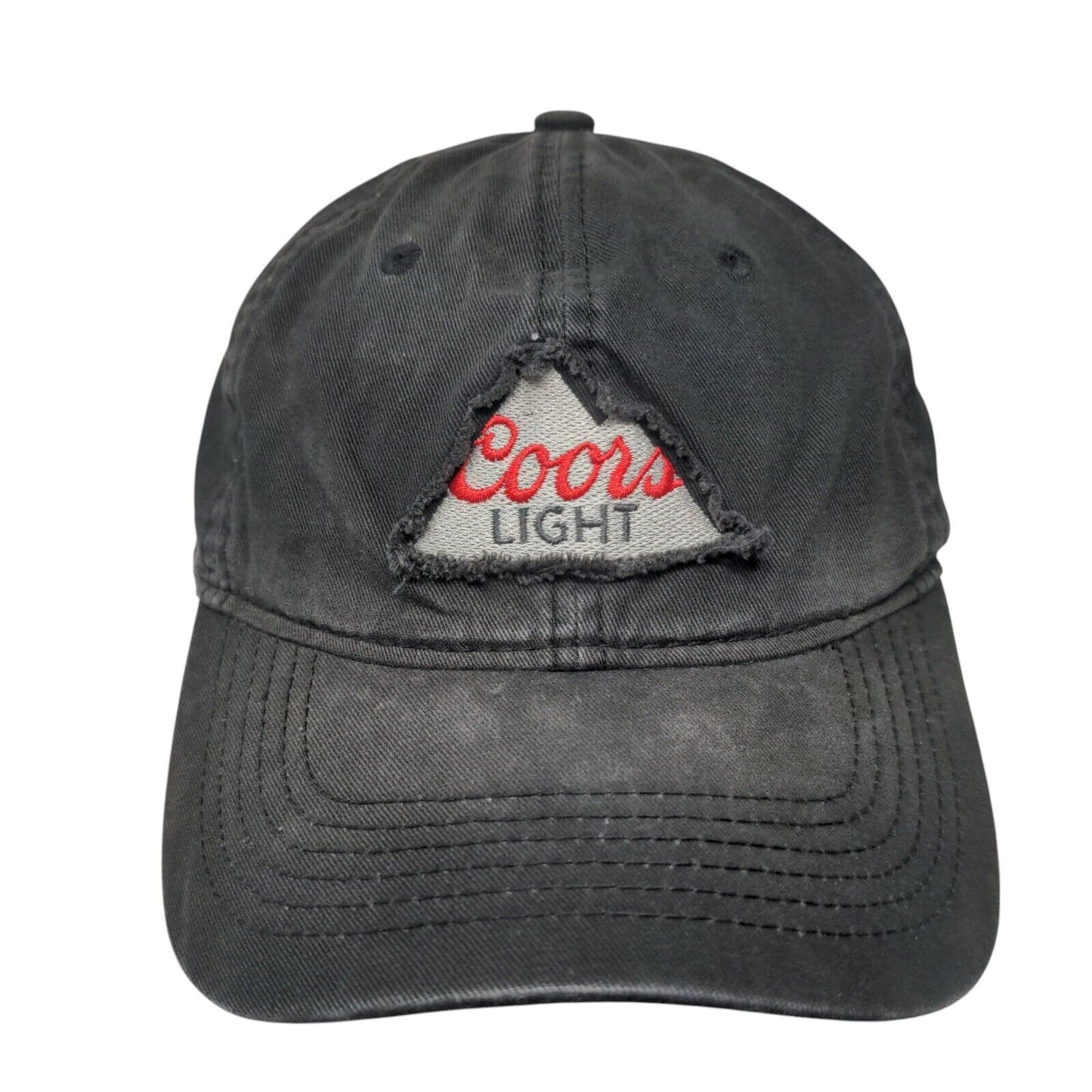 Coors Light Snapback Hat Black OSFM Adjustable 6 Panel Outdoor Cap