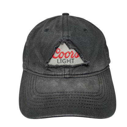 Coors Light Snapback Hat Black OSFM Adjustable 6 Panel Outdoor Cap