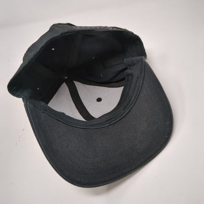 Meraki Gardens Snapback Hat Black OSFA Adjustable Embroidered 6 Panel
