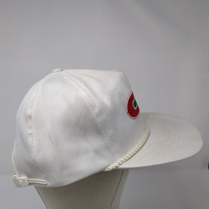 CF Slideback Hat White One Size Adjustable Embroidered Rope 6 Panel Otto