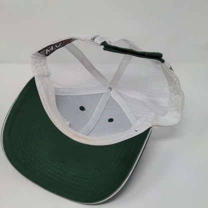 Golden West Pinot Noir Strapback Trucker Hat Green One Size Mesh Back MV3 Cotton