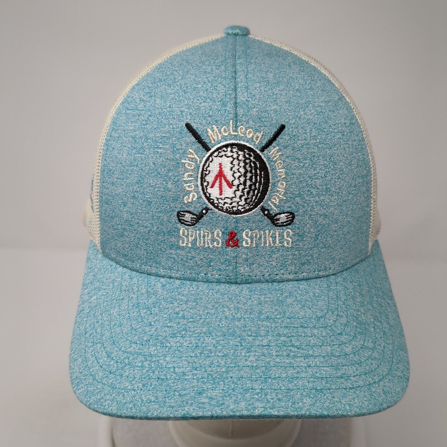 Sandy McLeod Memorial Mesh Back Trucker Hat Blue M/L Spurs & Spikes