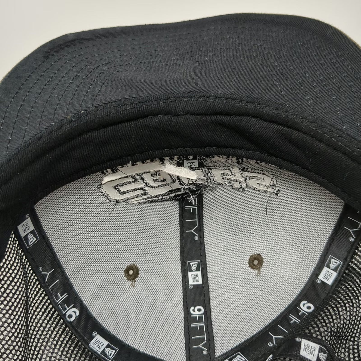 New Era Trucker Hat Brown Black One Size Carl's Cycle Sales Mesh Snapback 9FIFTY