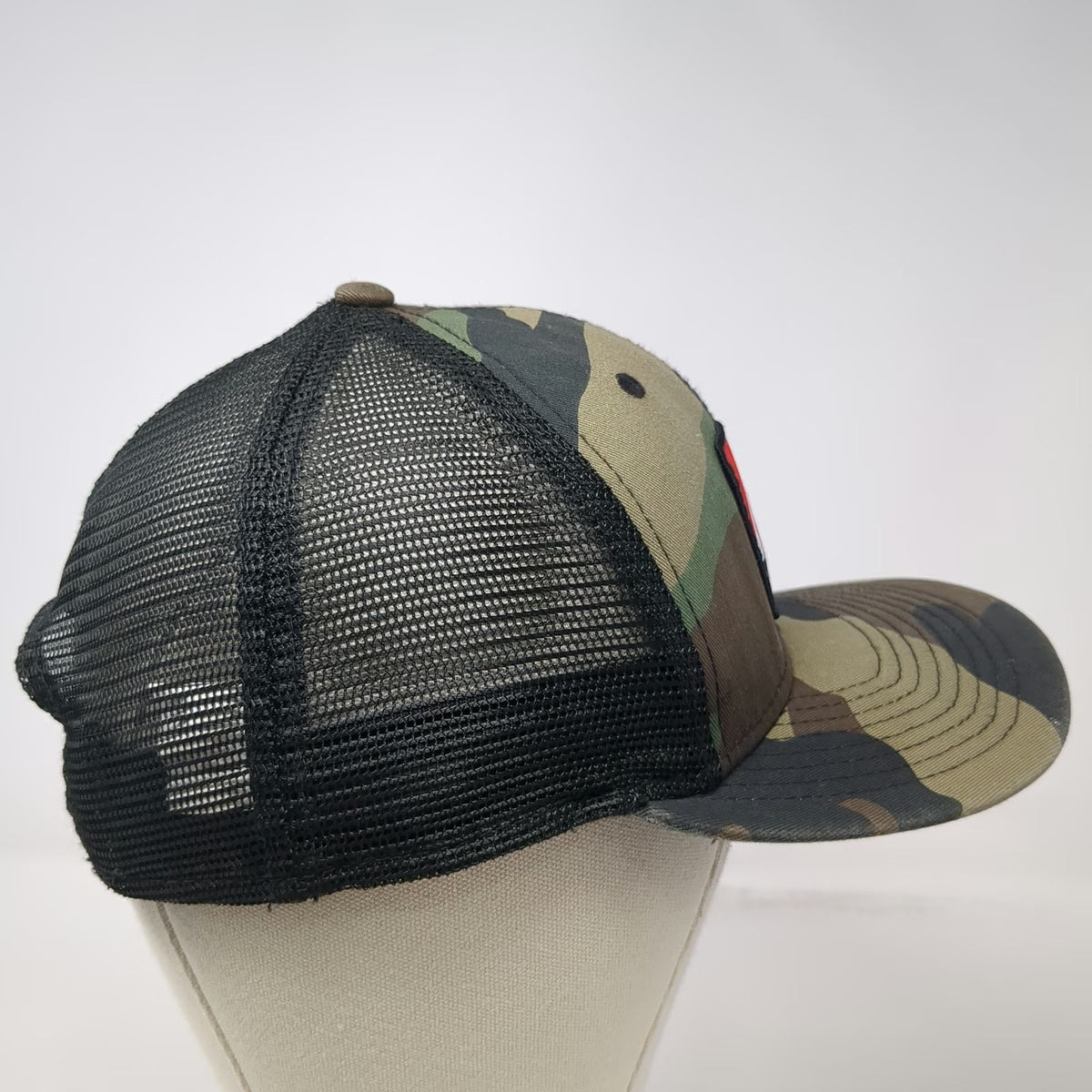 New Era Trucker Hat Green One Size K-Edge Mesh Snapback 9FIFTY Logo Patch USA
