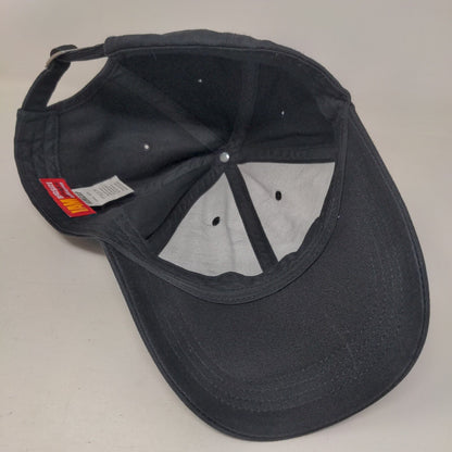 I Am Cap Slideback Hat Black XL Adjustable 6 Panel Solid Blank