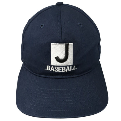 J Baseball Snapback Hat Blue M/L Adjustable Embroidered Pro212 Richardson