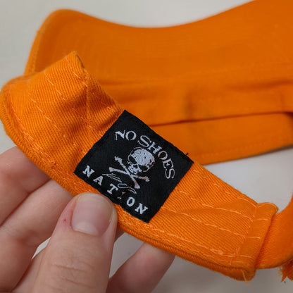 Kenny Chesney Sun Goes Down Tour Visor Hat Orange OSFM No Shoes Nation Cotton
