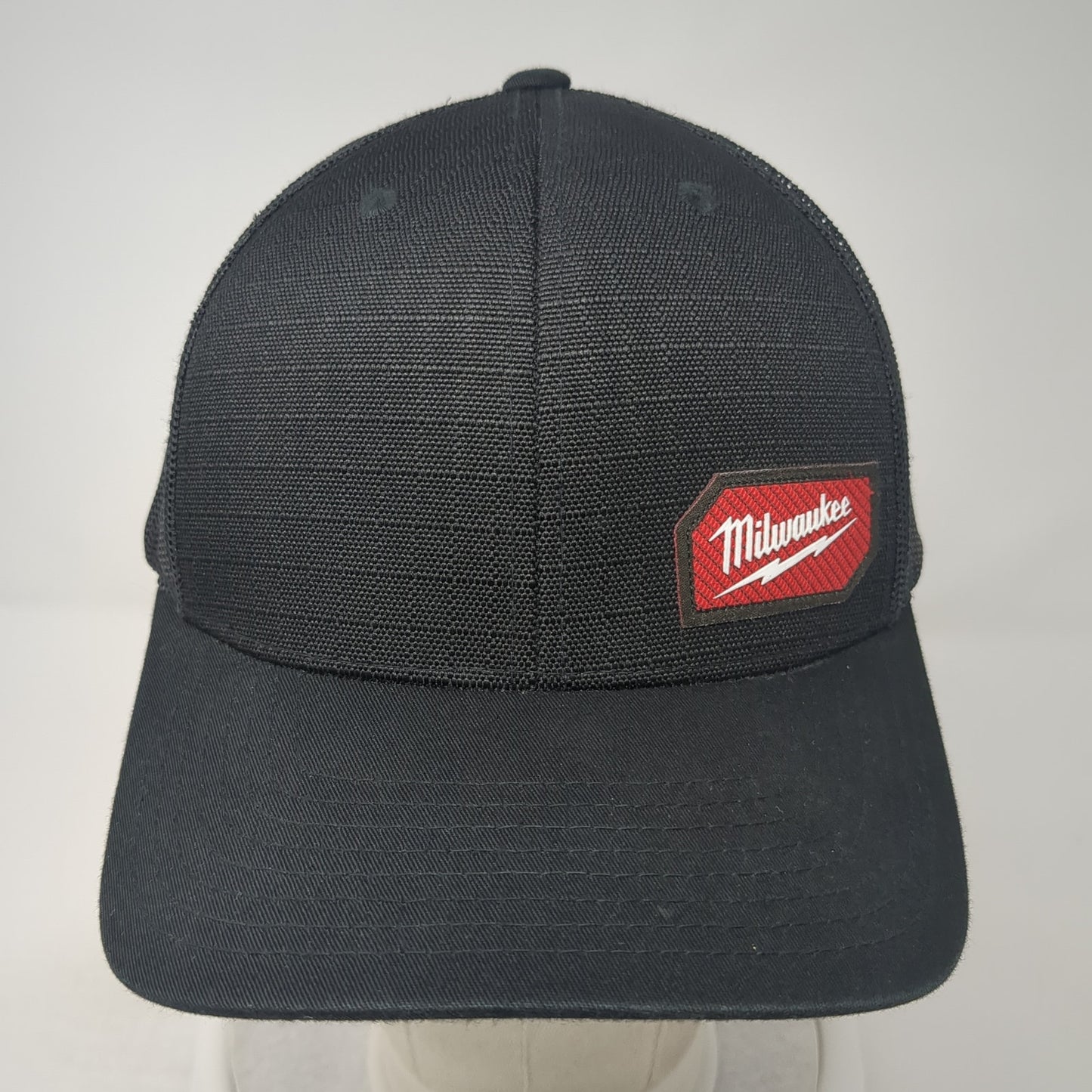 Milwaukee Snapback Mesh Back Trucker Hat Black One Size Adjustable