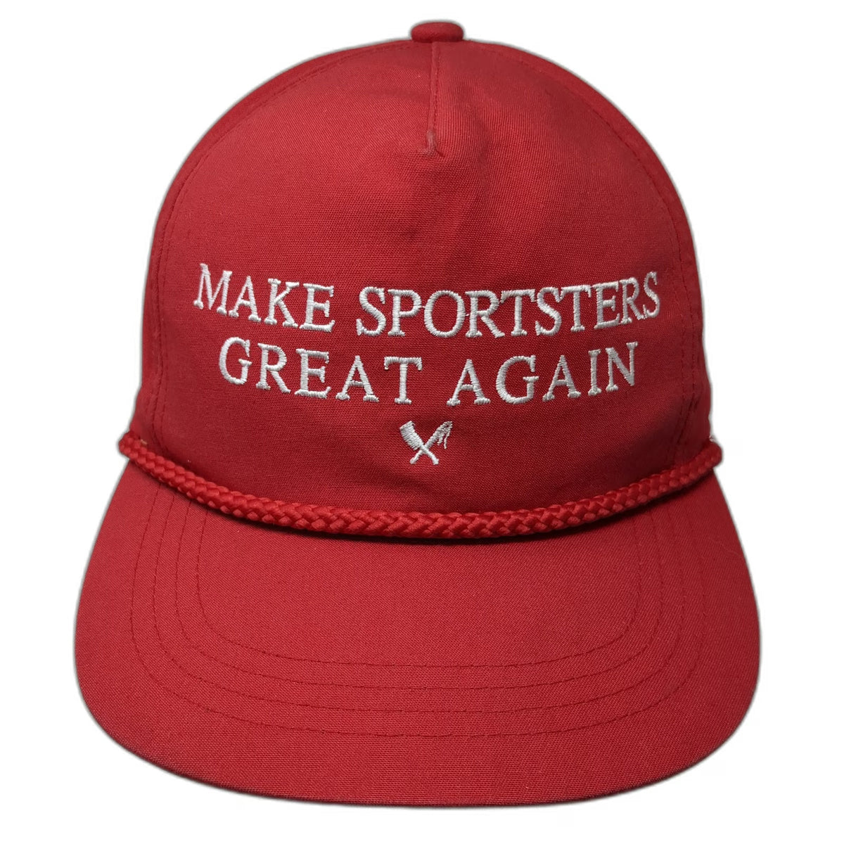 Yupoong 5 Panel Red One Size Make Sportsters Great Again Cleaver Snapback Hat