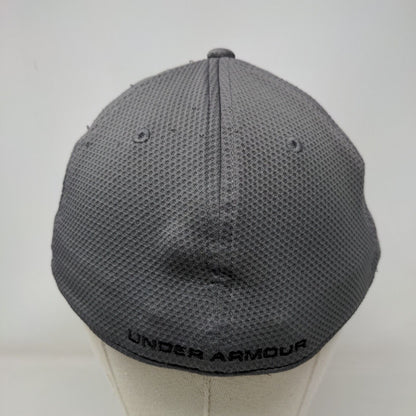 Under Armour Fitted Golf Hat Gray Large/XL Embroidered Logo Vent Holes