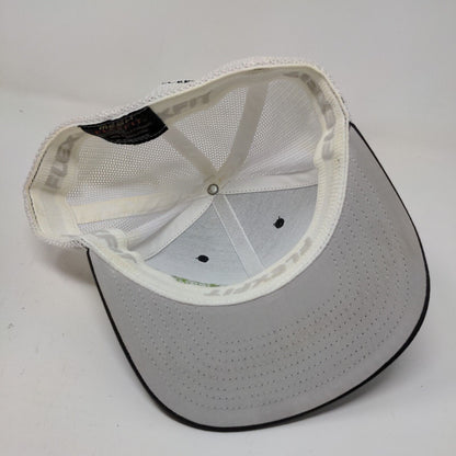 Flexfit Men's Fitted Hat Stretch Black White Embroidered Wicked Weed Brewing