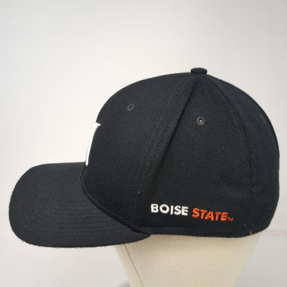 Hurley Baseball Cap Black One Size Boise State Embroidered Logo Stretch Fit Hat