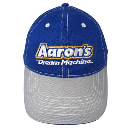 Aaron's Dream Machine Strapback Hat Blue One Size Adjustable Embroidered Cotton