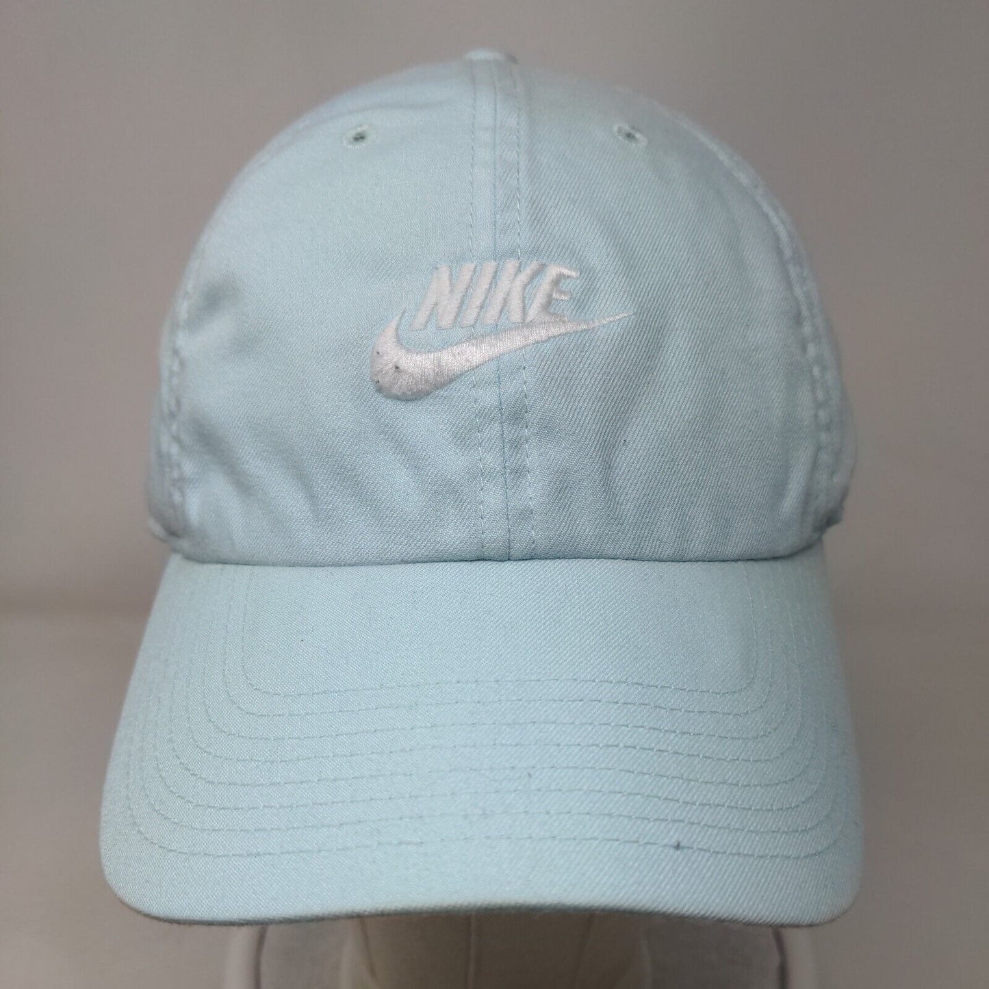 Nike Slideback Hat Blue OSFM Adjustable Embroidered Swoosh Logo Heritage86