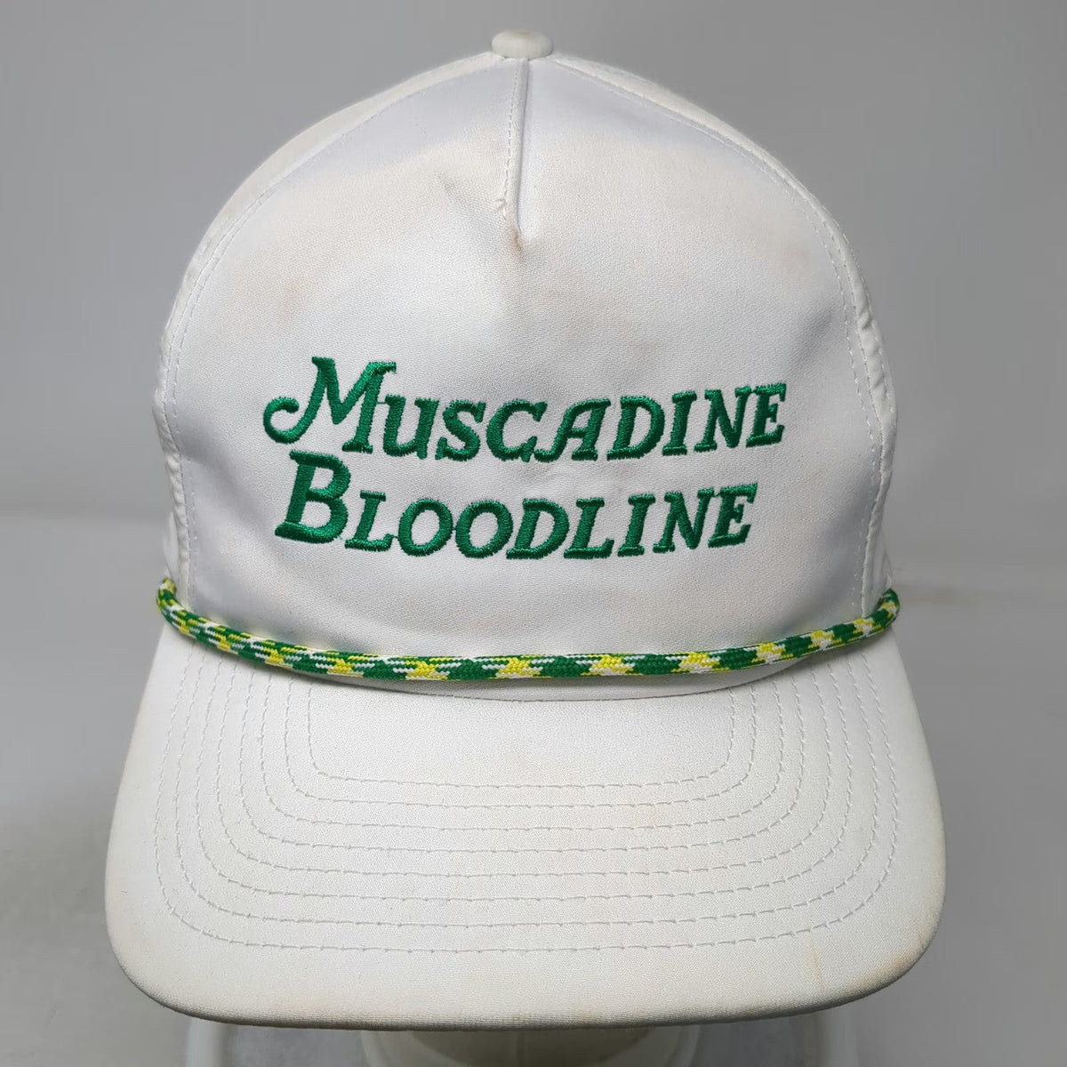 Imperial 5 Panel White One Size Muscadine Bloodline Green Rope Snapback Hat