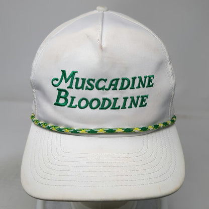 Imperial 5 Panel White One Size Muscadine Bloodline Green Rope Snapback Hat