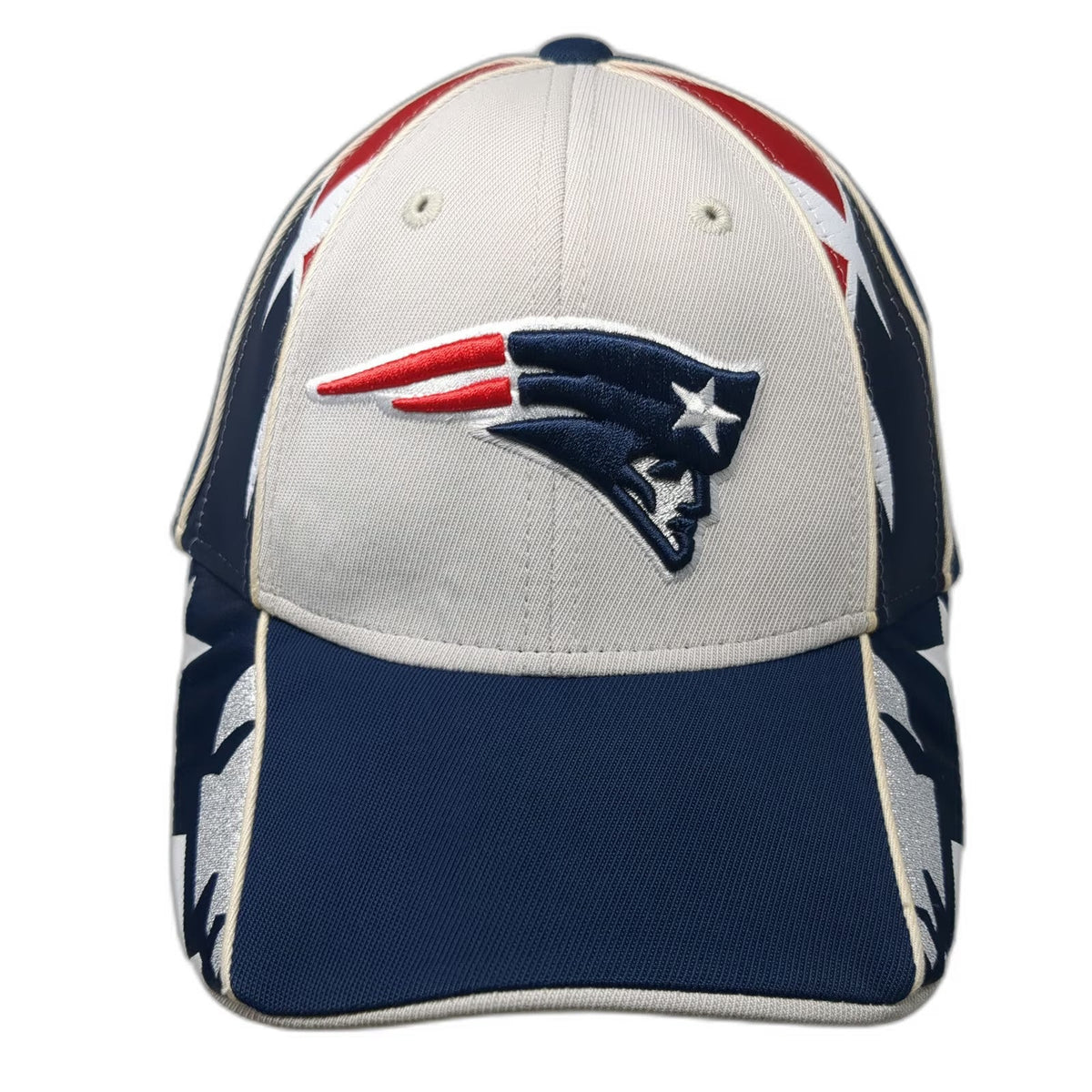 Reebok New England Patriots NFL Cap Blue White Red One Size NFL Shield Stars