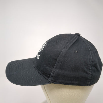 CalEarth Strapback Hat Black One Size Adjustable Embroidered Hit Wear