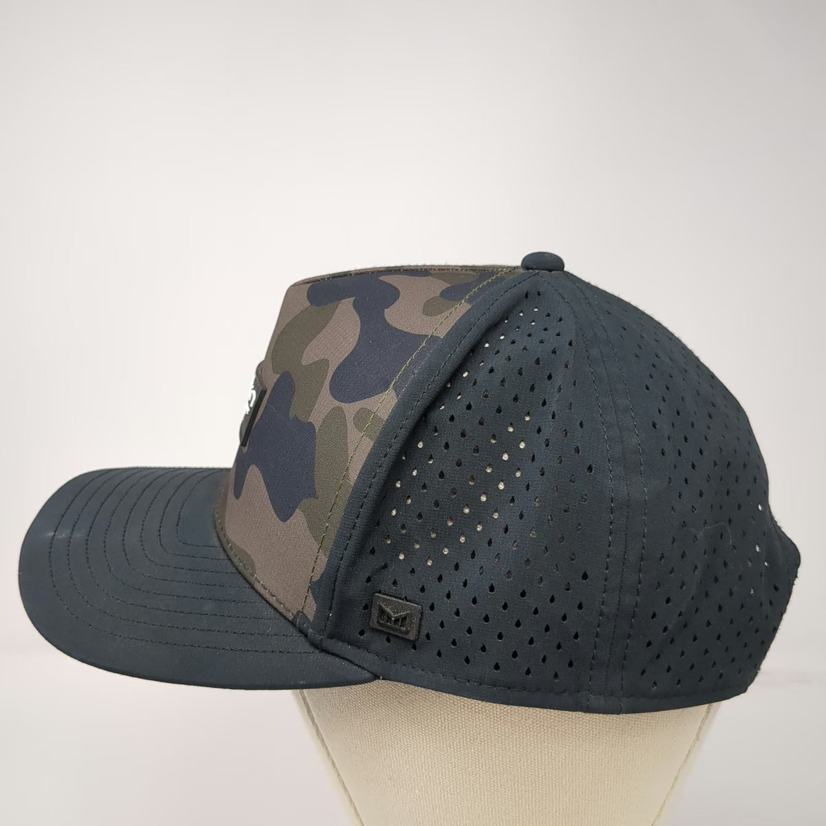 Melin Trucker Hat Black Green Brown One Size Hydro Odyssey Snapback Perforated